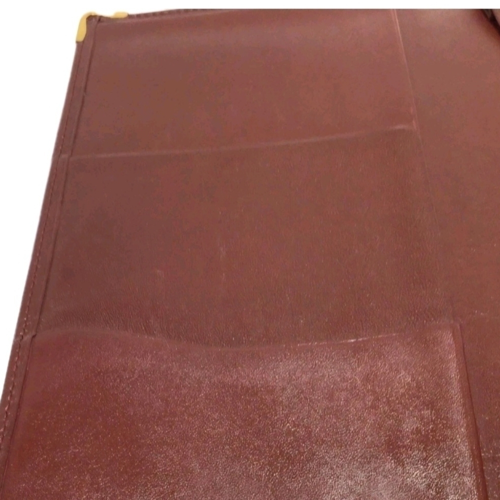 Cartier Must de Cartier Burgundy (Unisex) Leather Bi-fold Long Wallet ( EUC) - Picture 4 of 7
